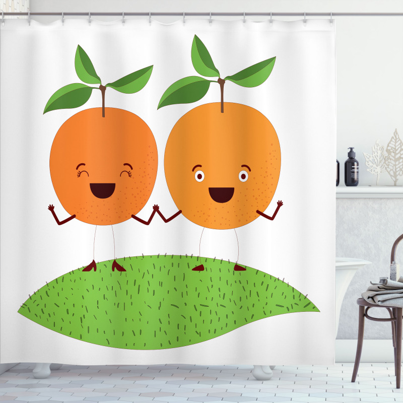 Cartoon Fruit Shower Curtain