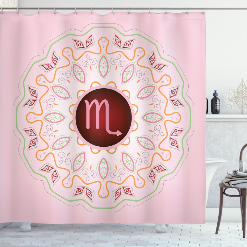 Mandala in Pink Shower Curtain