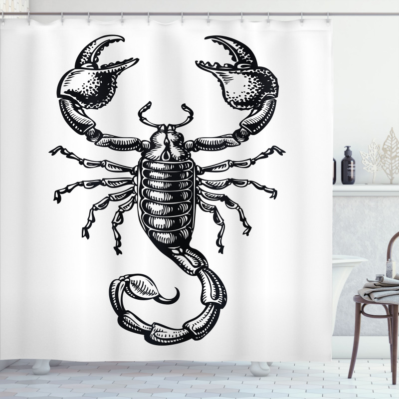 Sketch Tattoo Shower Curtain