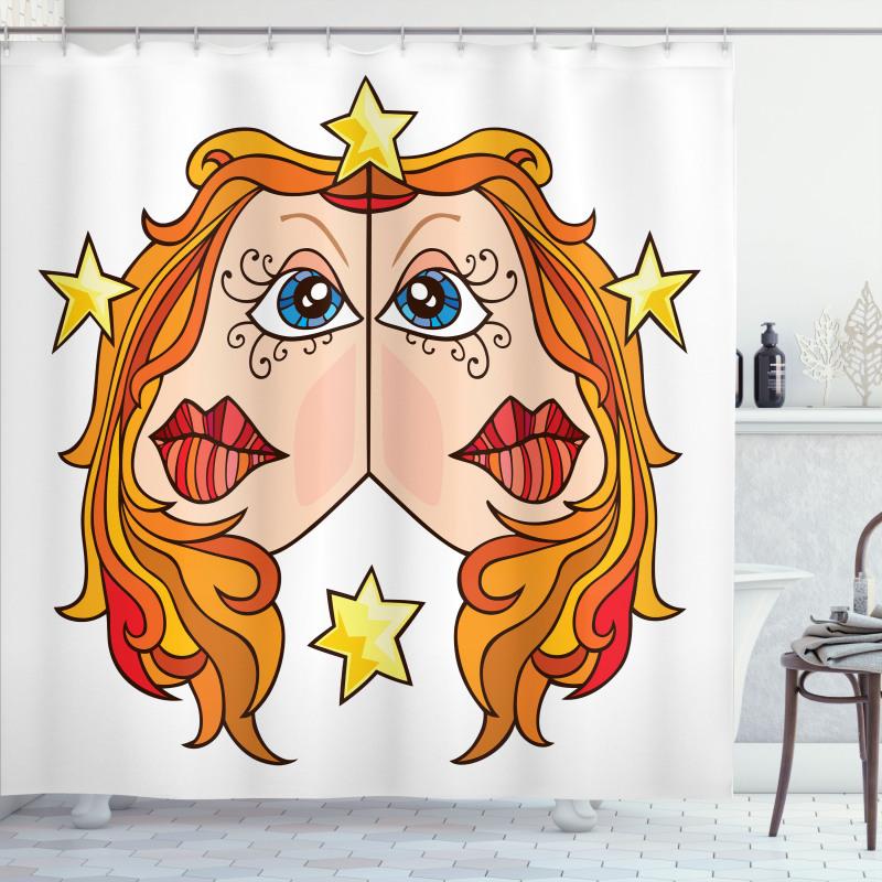 Twins of Zodiac Shower Curtain