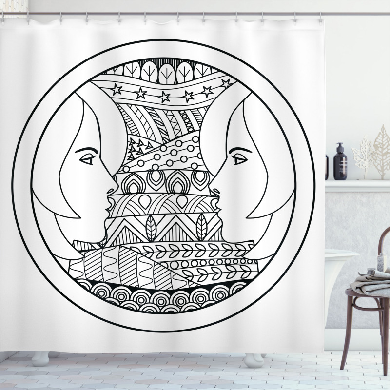 Ornamental Circle Shower Curtain