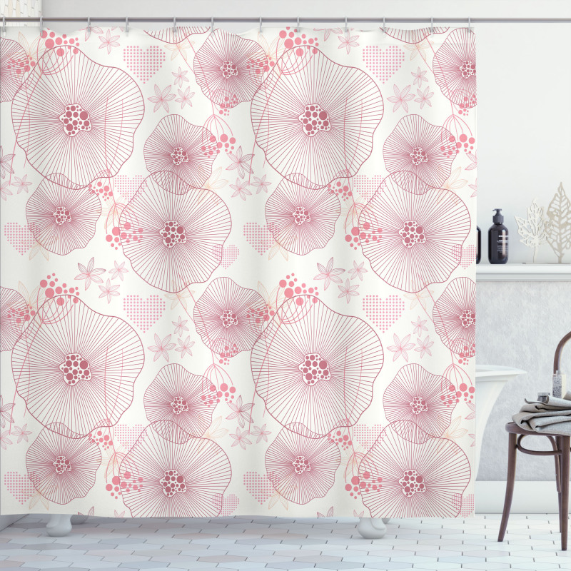 Blooms of a Romantic Spring Shower Curtain