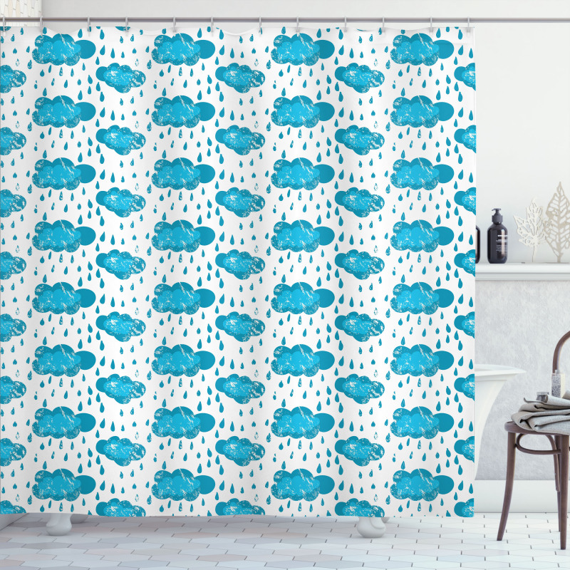 Raining Clouds Shower Curtain