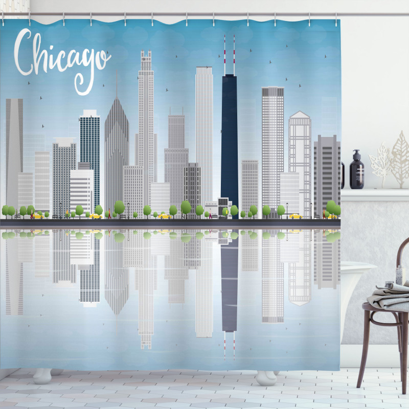 Skyscrapers American Shower Curtain