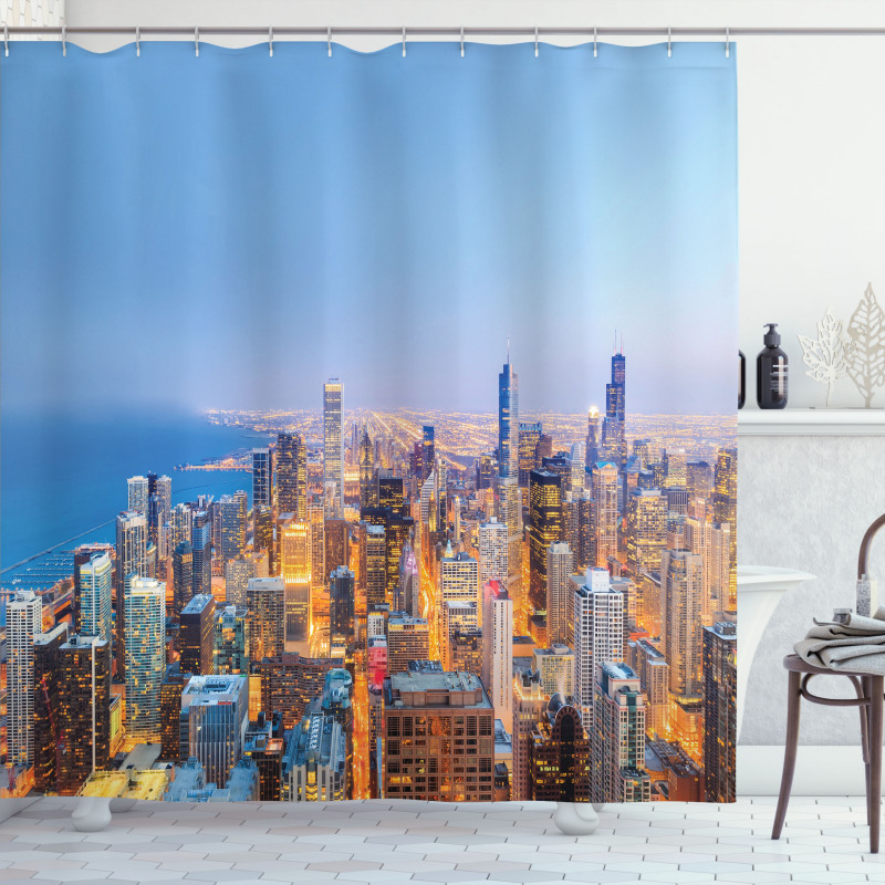 Vibrant City Shower Curtain