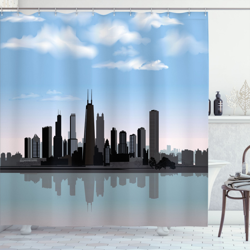 Missisippi River City Shower Curtain