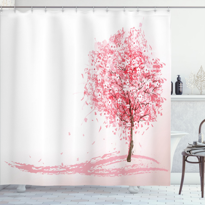 Far East Sakura Bloom Shower Curtain