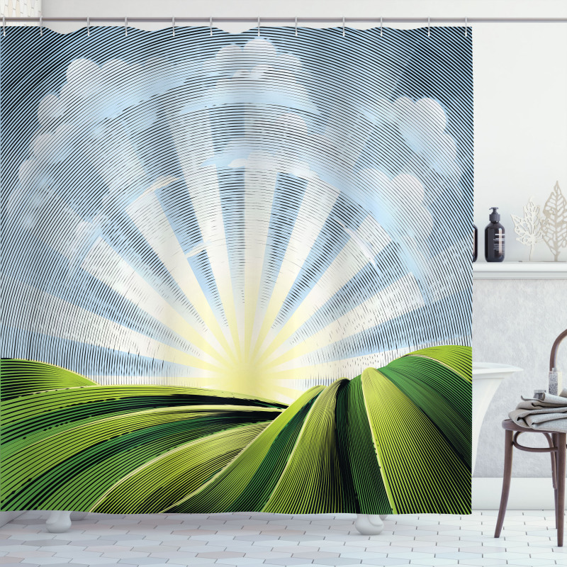 Vintage Pastoral Shower Curtain