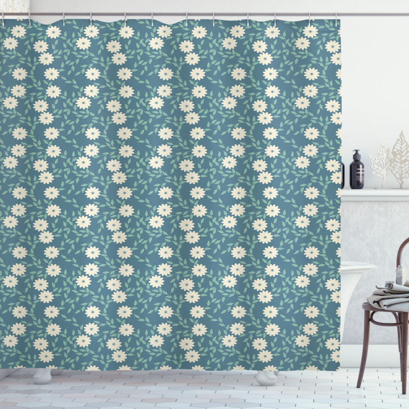 Feminine Flowers Shower Curtain