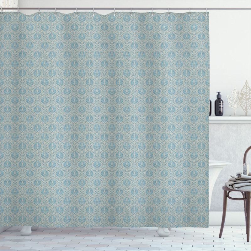 Vintage Scroll Shower Curtain