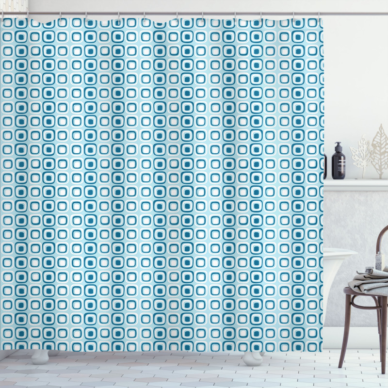 Retro Squares Shower Curtain