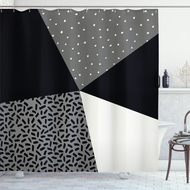 Dots and Stripes Shower Curtain