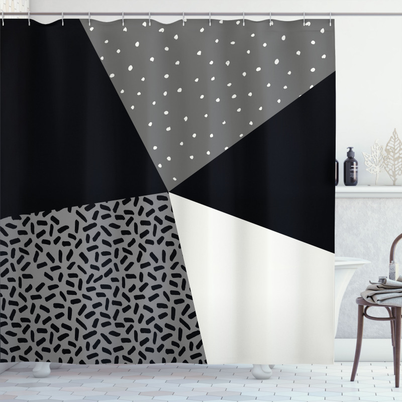 Dots and Stripes Shower Curtain