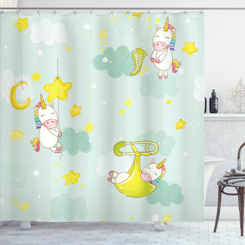 Night Animals Shower Curtain