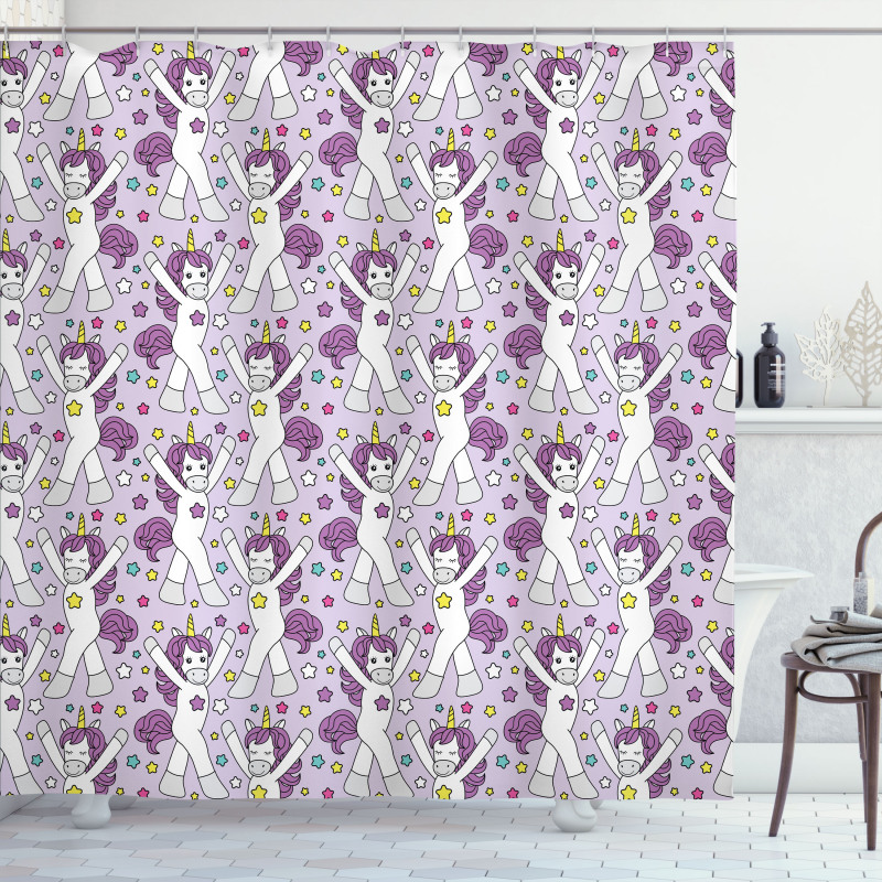 Colorful Stars Shower Curtain