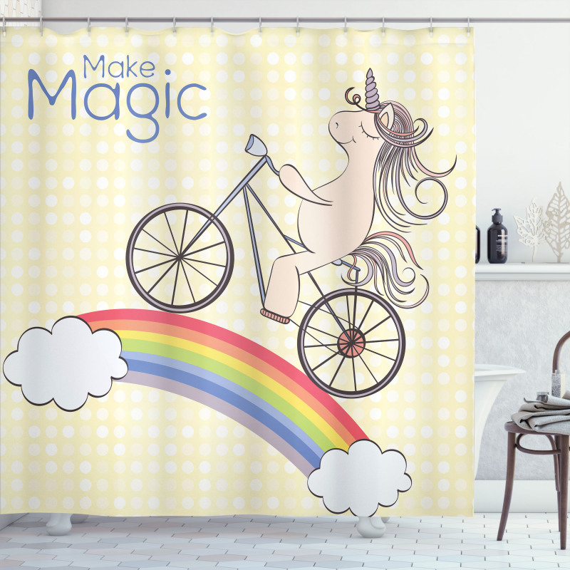 Rainbow Animal Shower Curtain