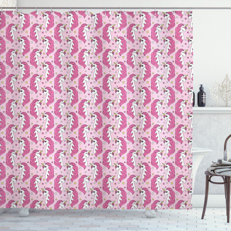 Girly Animals Shower Curtain