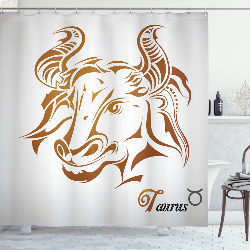 Bull Face Shower Curtain