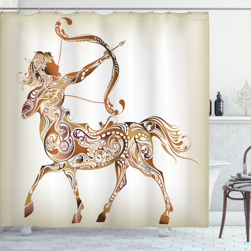 Centaur Pattern Shower Curtain