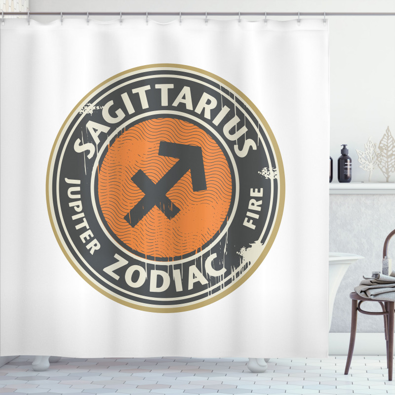 Zodiac Design Shower Curtain