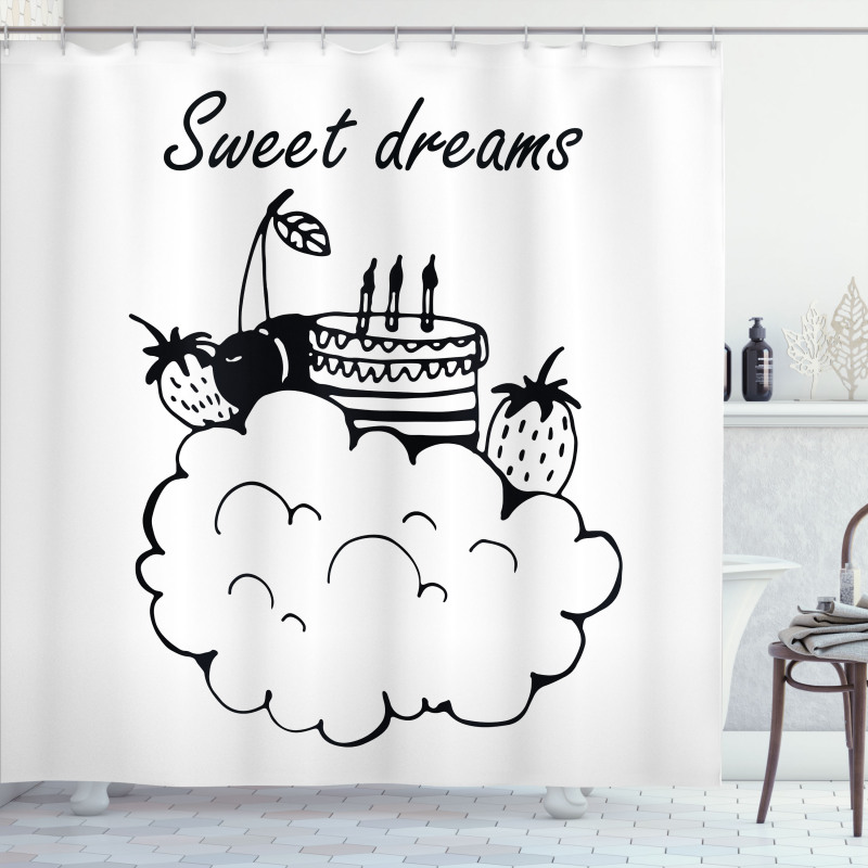 Birthday Theme Shower Curtain