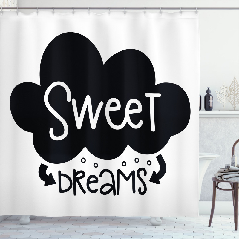 Cloud with Arrows Shower Curtain
