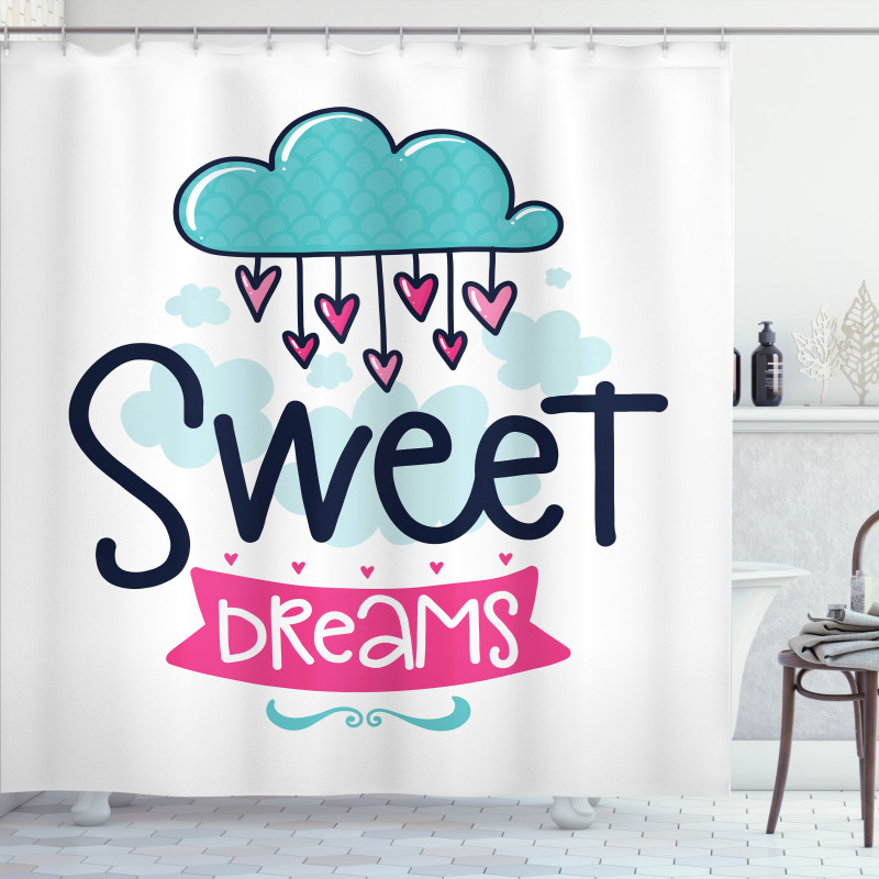 Cartoon Clouds Shower Curtain