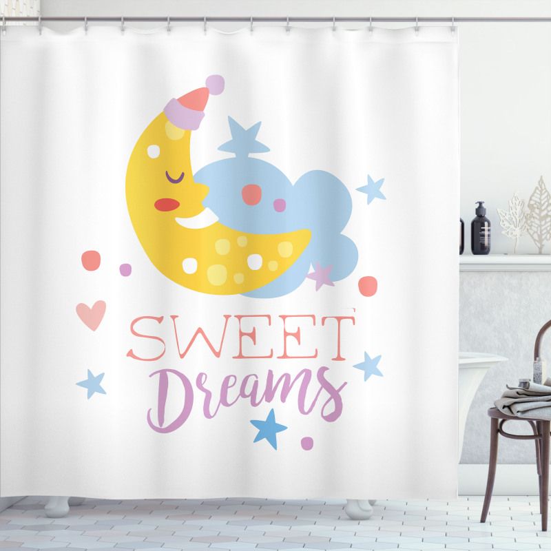 Stars and Moon Shower Curtain