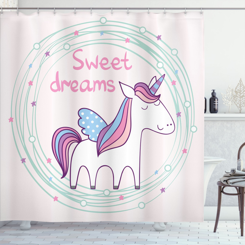 Magic Unicorn Shower Curtain