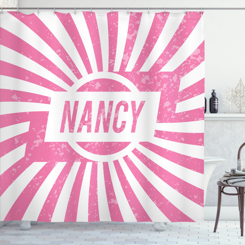 Popular Name in Pink Shower Curtain