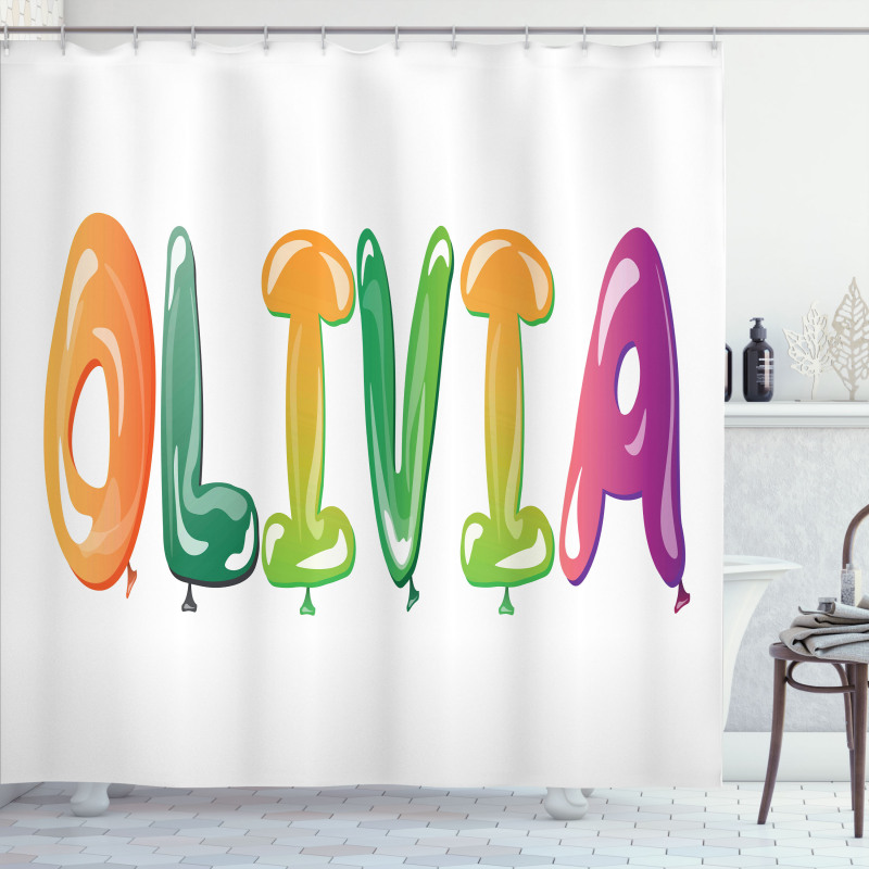 Medieval Girl Name Party Shower Curtain