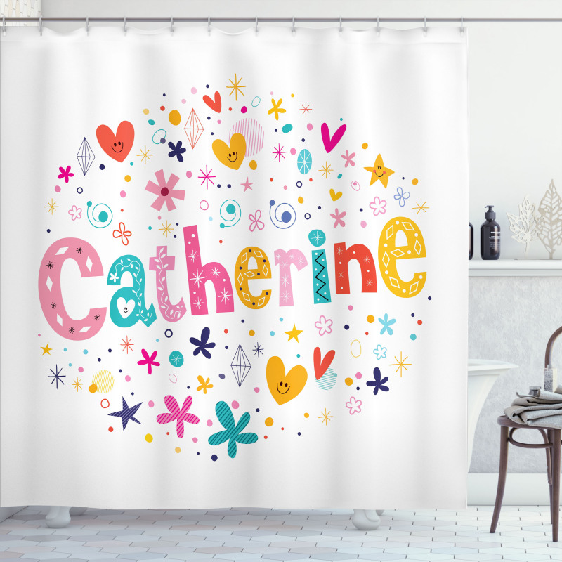 Colorful Alphabet Shower Curtain