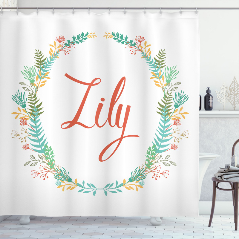 Celebratory Girl Name Classic Shower Curtain