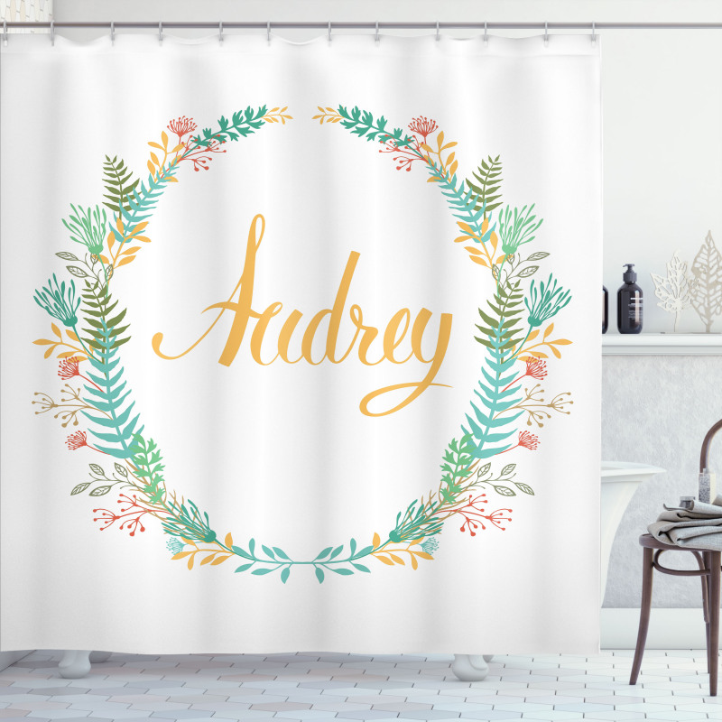 Retro Flourishing Nature Shower Curtain