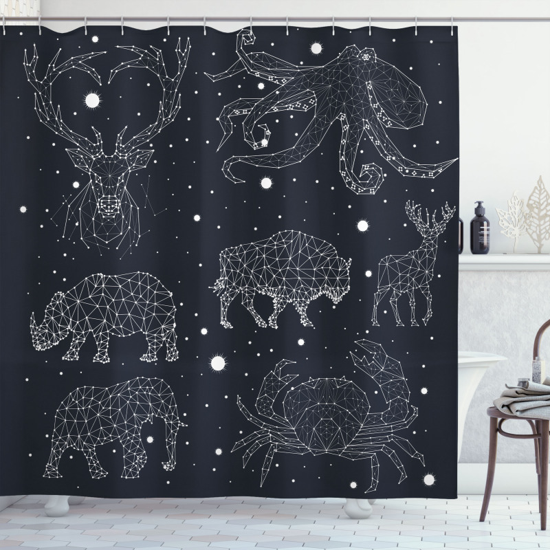 Constellation Signs Shower Curtain
