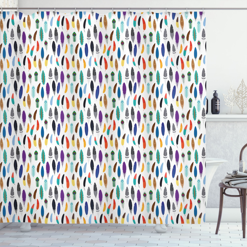 Aztec Culture Motifs Shower Curtain