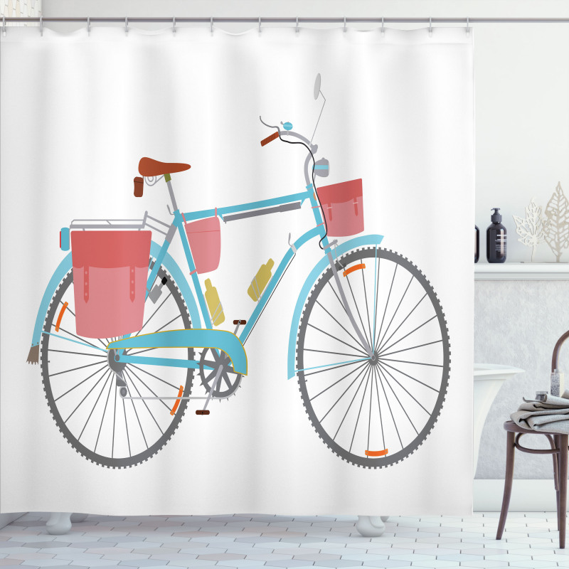 Classic Tour Bike Bags Shower Curtain