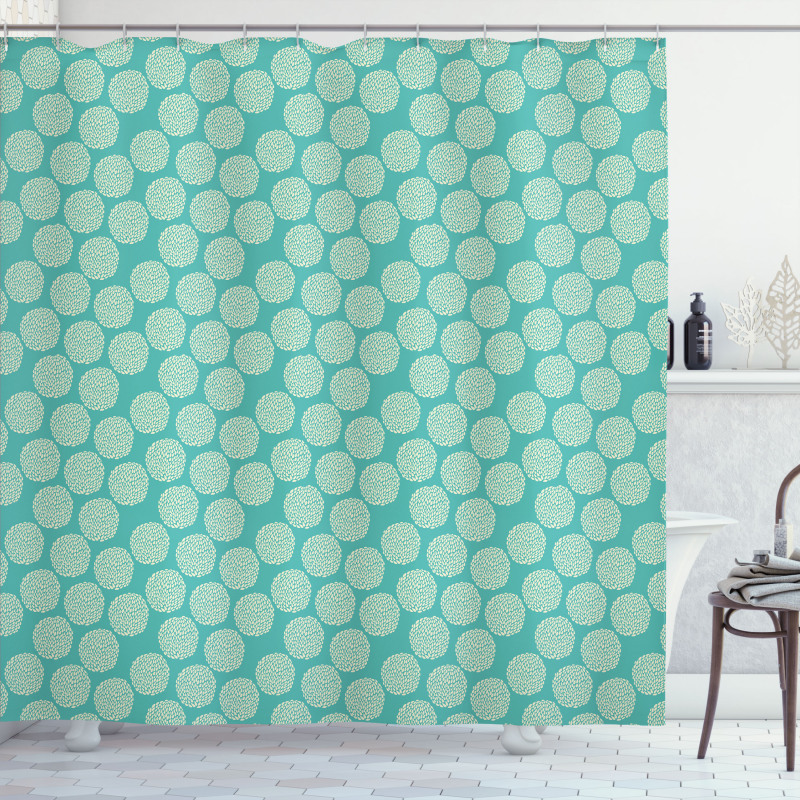 Abstract Modern Foliage Shower Curtain