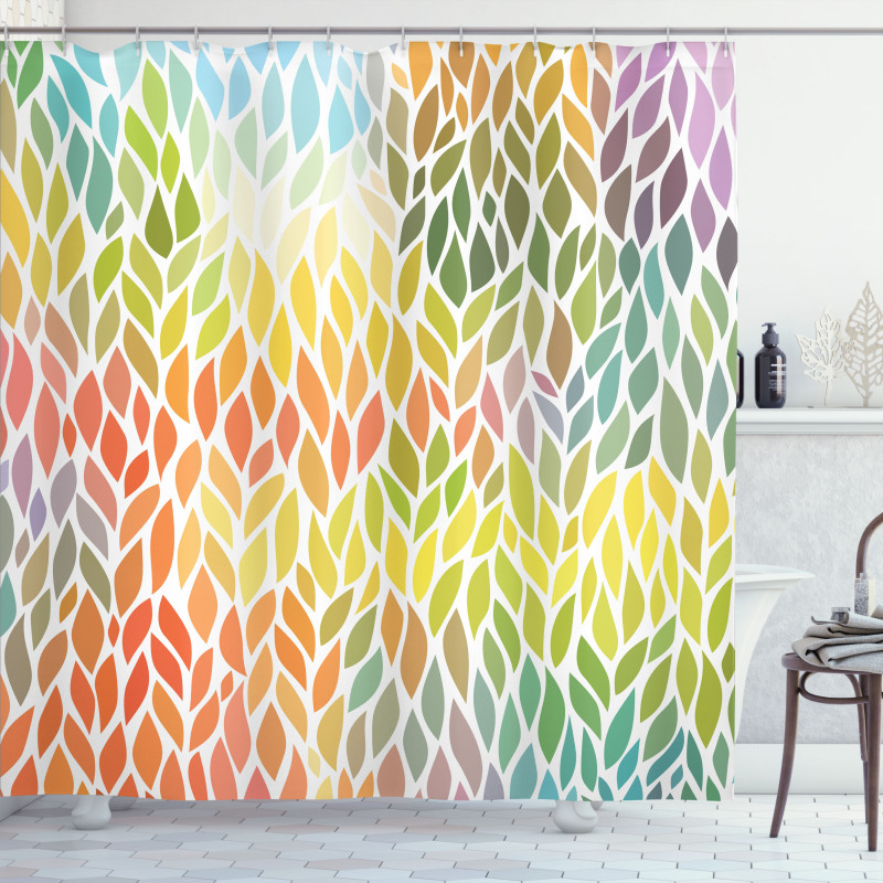 Funky Floral Colorful Shower Curtain