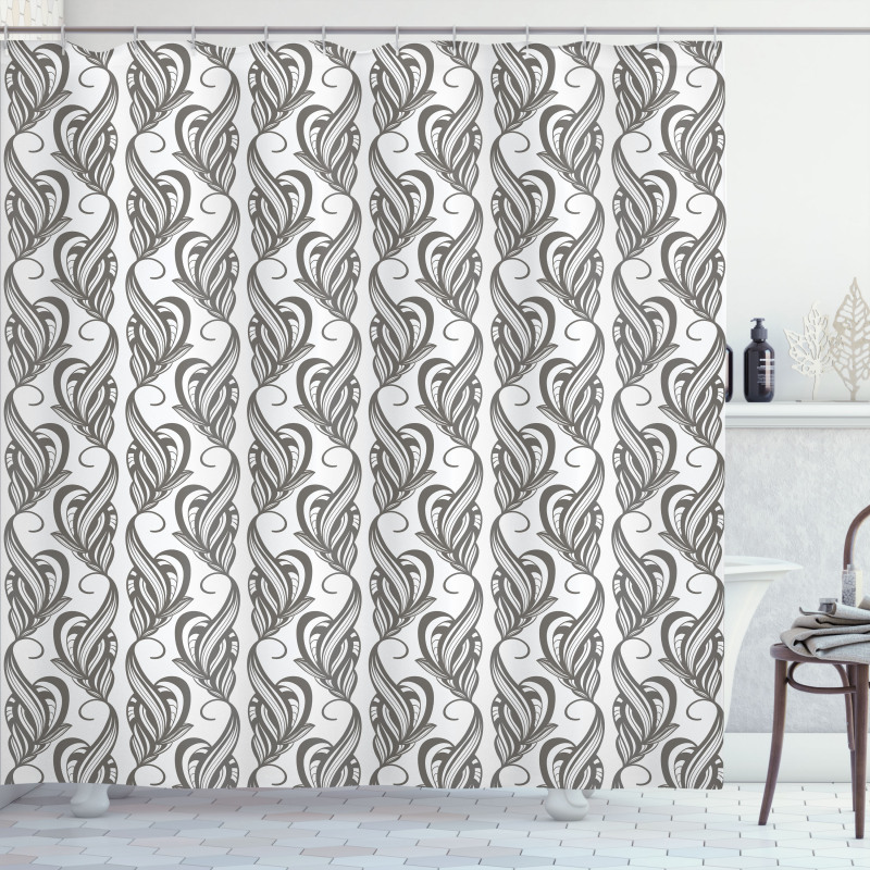 Petals and Leaves Shower Curtain