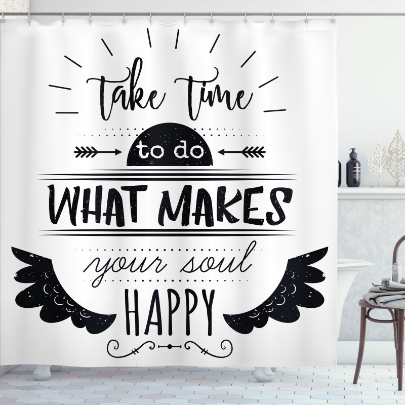 Do What Makes You Happy Shower Curtain