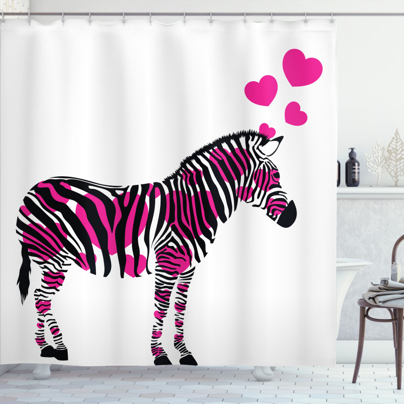 Romantic Animal Shower Curtain