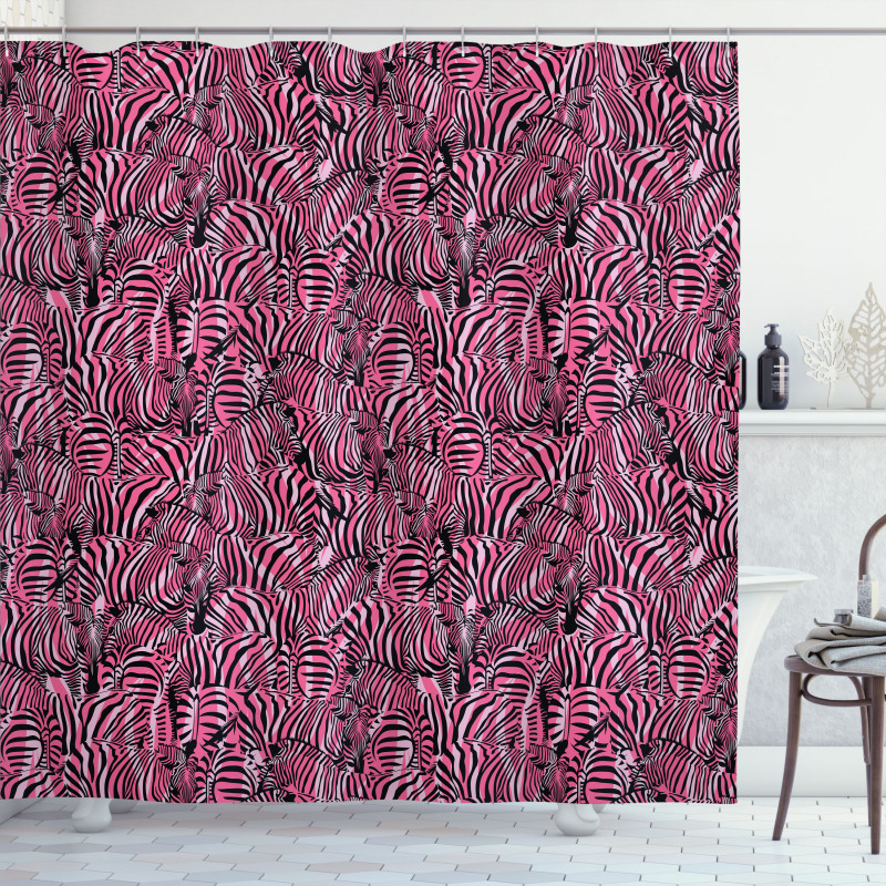Safari Art Pattern Shower Curtain