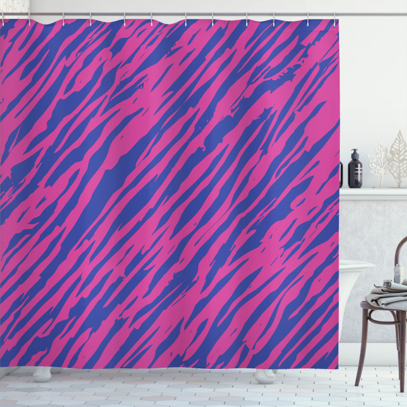 80s Style Grunge Shower Curtain