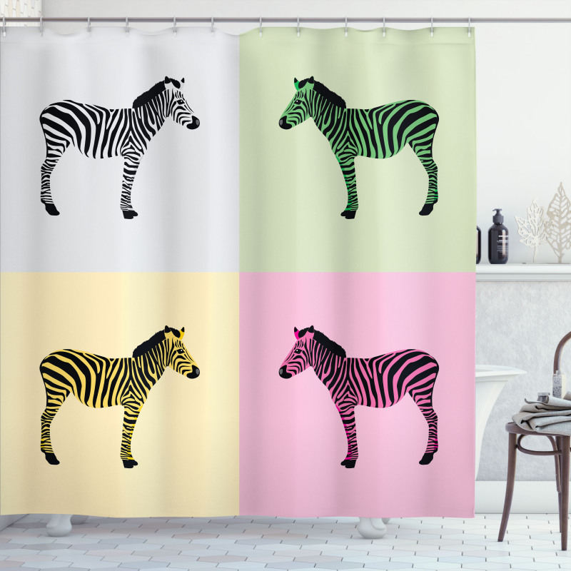 Colorful Frames Pop Shower Curtain