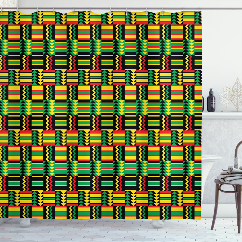 Tribal Colorful Shower Curtain