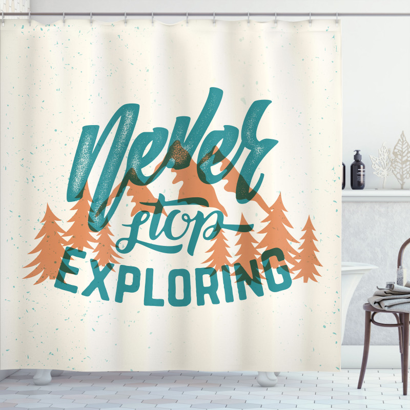 Mountain and Forest Shower Curtain