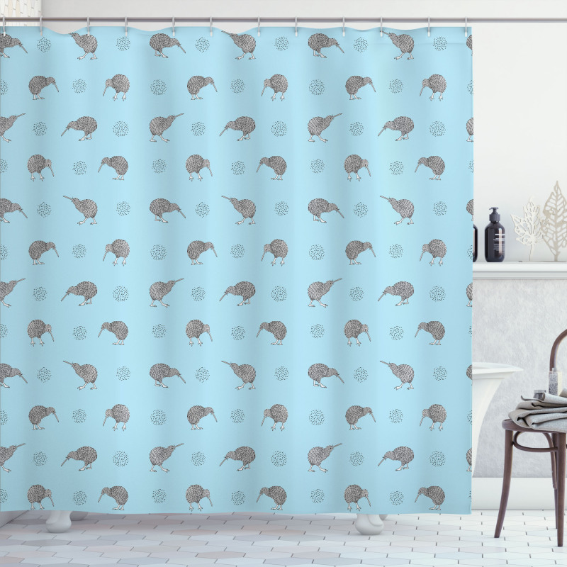 Indigenous Exotic Animals Shower Curtain
