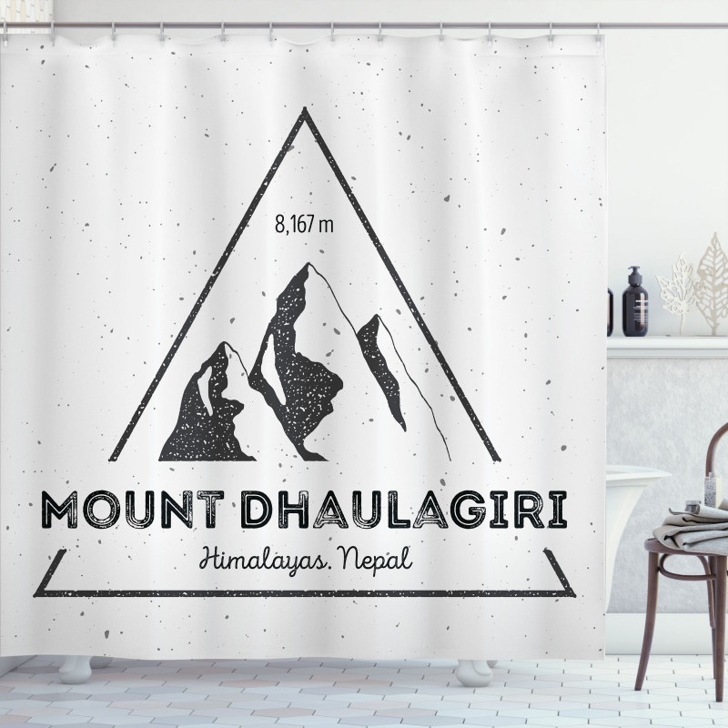 Dhaulagiri in Himalayas Shower Curtain