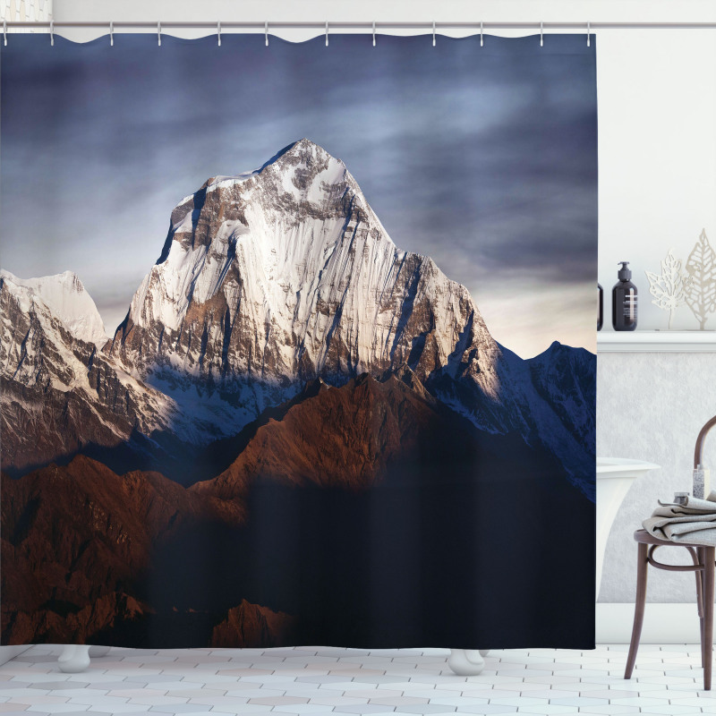 Panoramic Dhaulagiri Shower Curtain